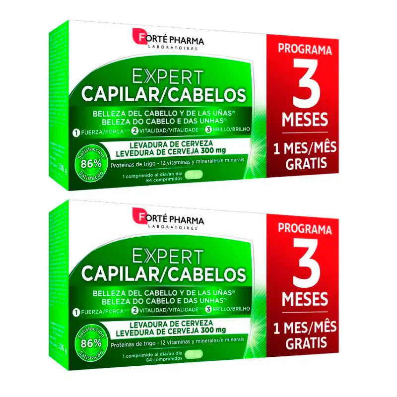 Forte Pharma Duplo Expert Capilar, 2 x 84 comprimidos