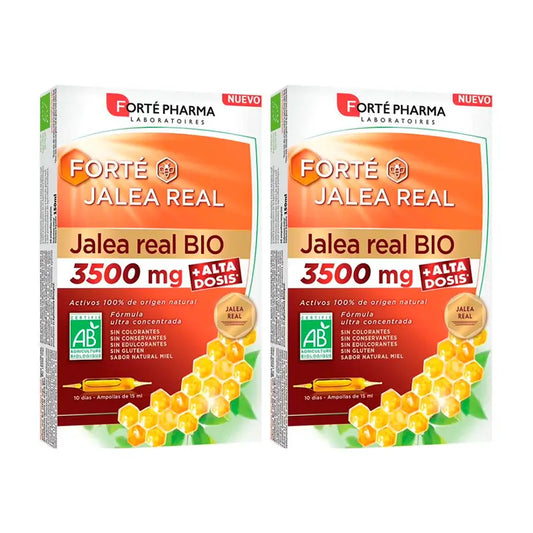 Forté Pharma Duplo Geleia Real Bio 3500 Mg, 2 x 10 ampolas