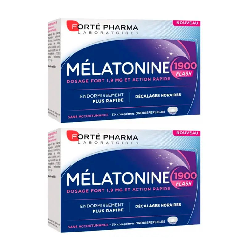 Forte Pharma Duplo Melatonin Flash 1900 2 x 30 comprimidos