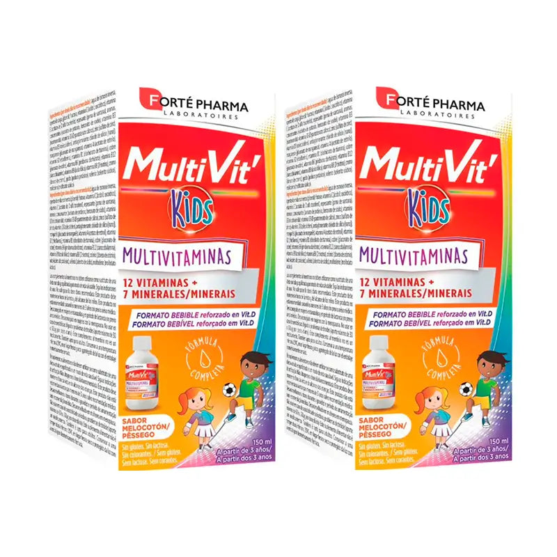 Forté Pharma Duplo Multivit' Kids Bebível , 2 x 150 ml