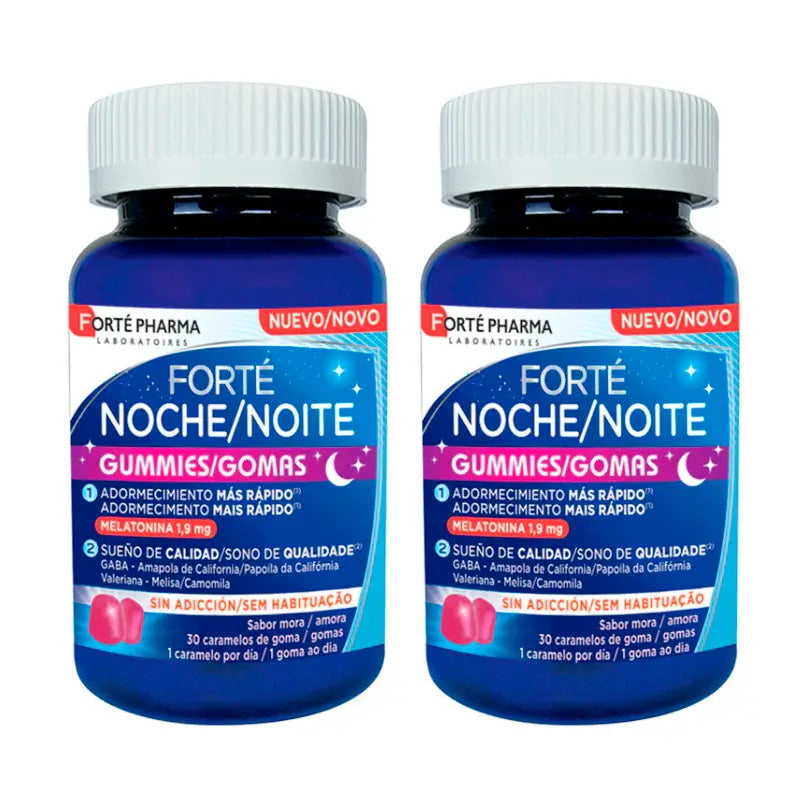 Forté Pharma Duplo Night Gummies, 2 x 30 rebuçados