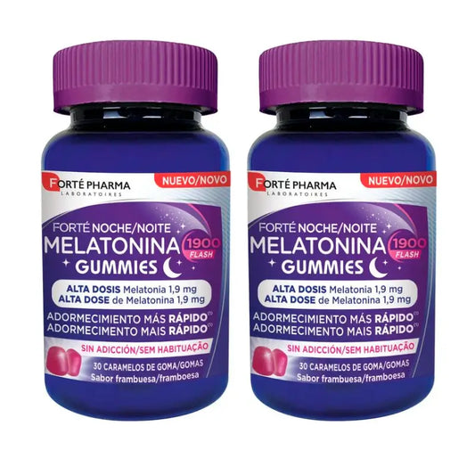 Forté Pharma Duplo Night Melatonin, 2 x 30 rebuçados