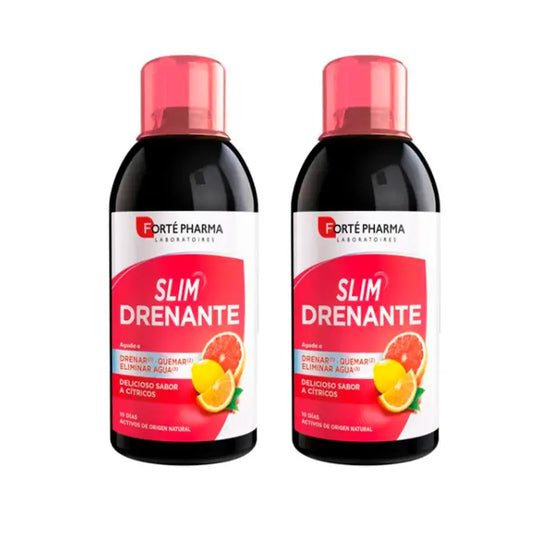 Forte Pharma Duplo Turboslim Drenagem Sabor a citrinos Duplo 2 x 500 ml