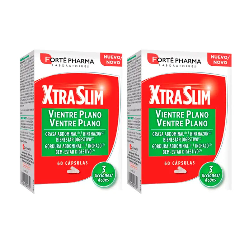 Forté Pharma Duplo Xtraslim Flat Belly 2 x 60 cápsulas