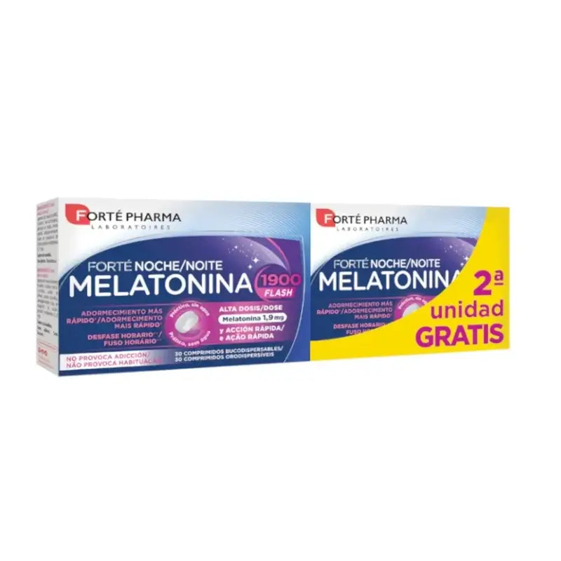 Forte Pharma Melatonin Flash Pack, 2 x 30 comprimidos