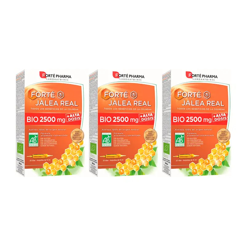 Forte Pharma Triplo Forté Geleia Real Bio 2500 mg 3 x 20 Amp