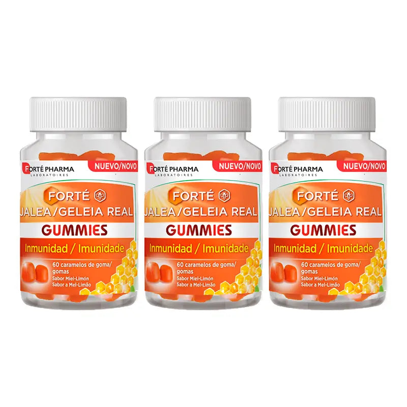 Forté Pharma Triplo Forté Gomas de Geleia Real, 3 x 60 rebuçados