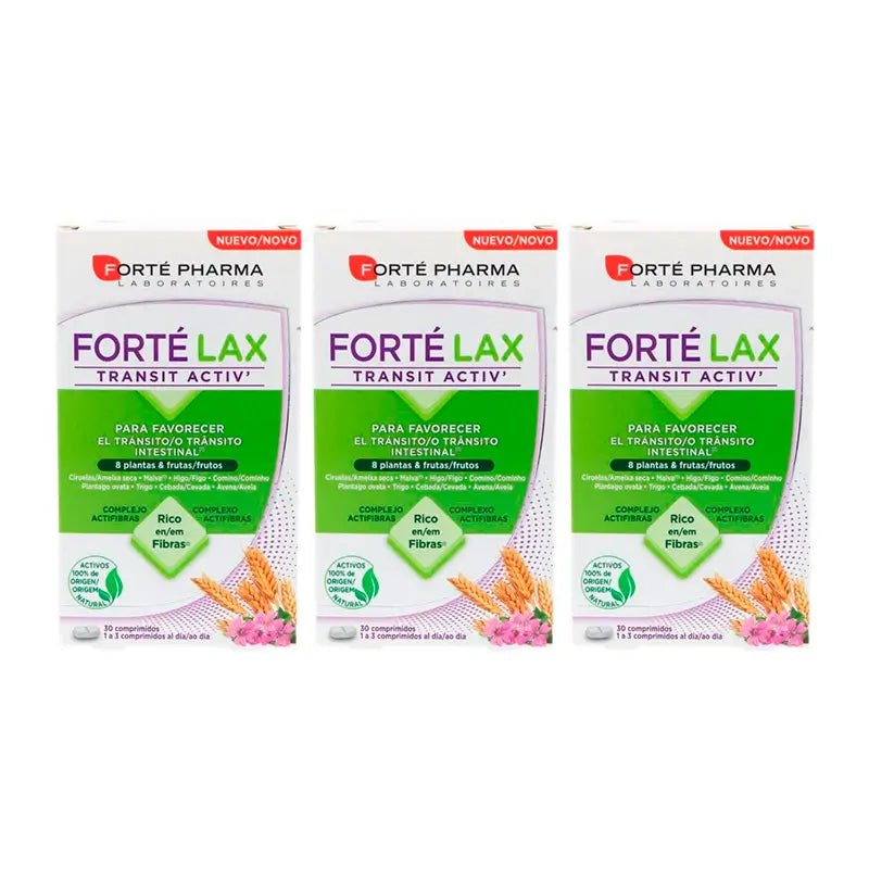 Forte Pharma Triplo Forté Lax Active Transit, 3 x 30 comprimidos