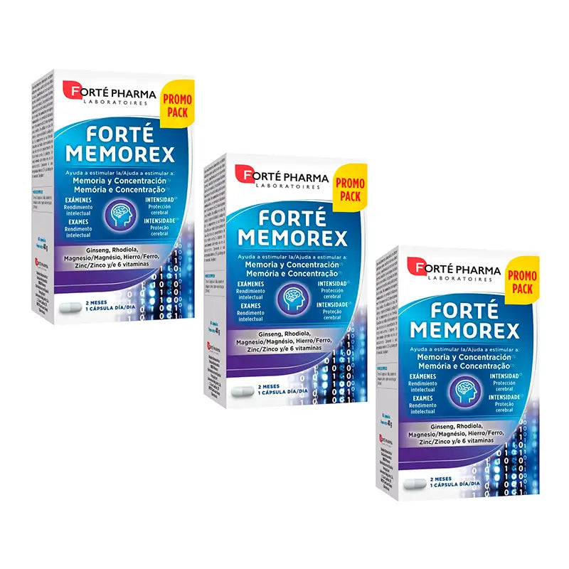 Forté Pharma Triplo Forté Memorex, 3 x 60 cápsulas