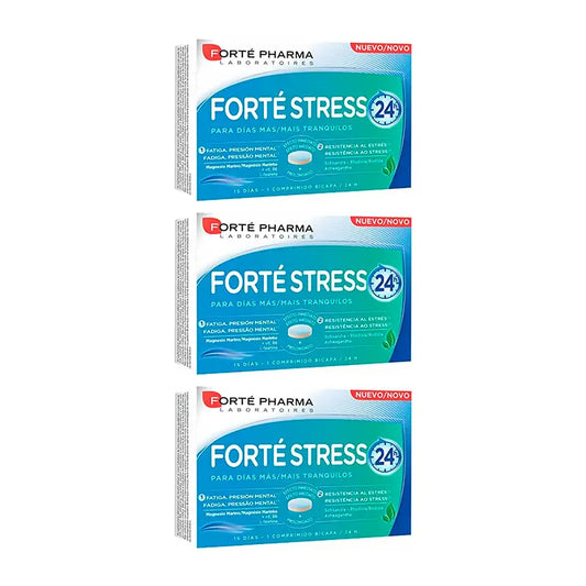 Forte Pharma Triplo Forté Stress 24H, 3 x 15 comprimidos