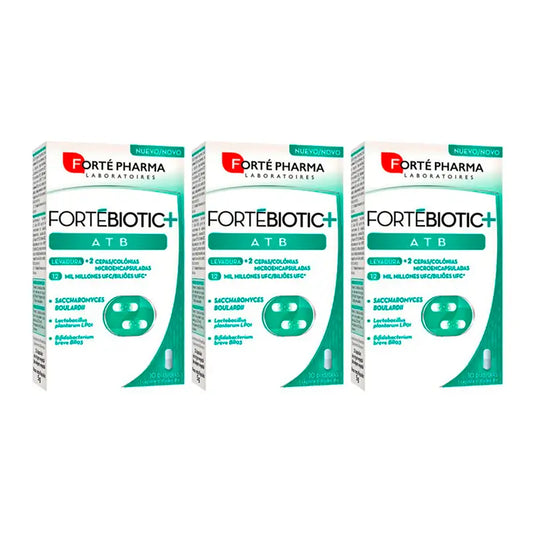 Forte Pharma Triplo Fortebiotic+ Atb, 3 x 10 cápsulas