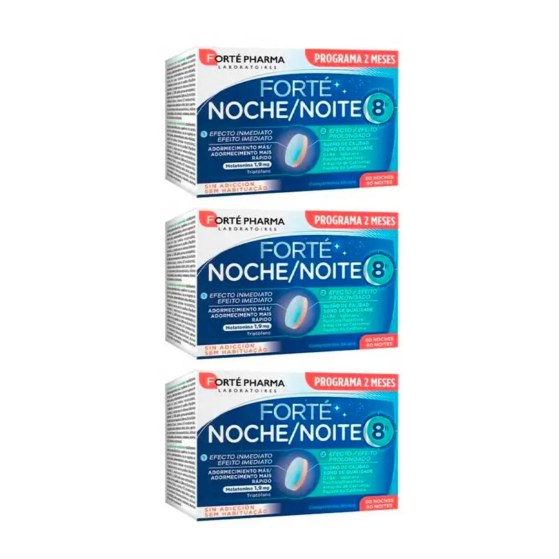 Forté Pharma Triplo Noite 8H 60 Dias,3 x 60 Comprimidos