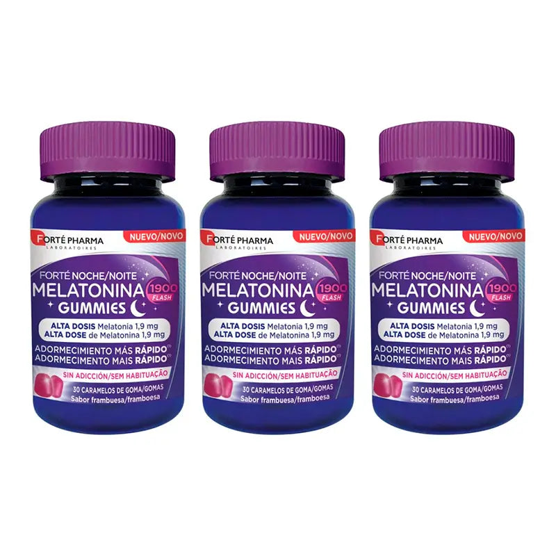 Forté Pharma Triplo Night Melatonin, 3 x 30 rebuçados