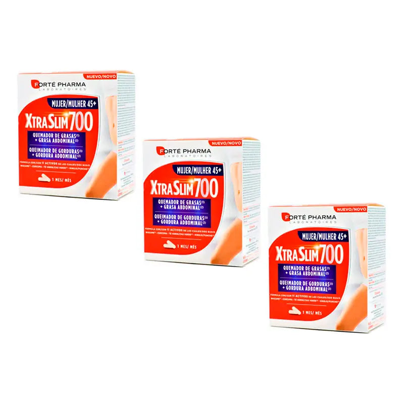 Forte Pharma Triplo Xtraslim700 Queimador de Gordura Mulher + Gordura Abdominal 3 x 120 cápsulas