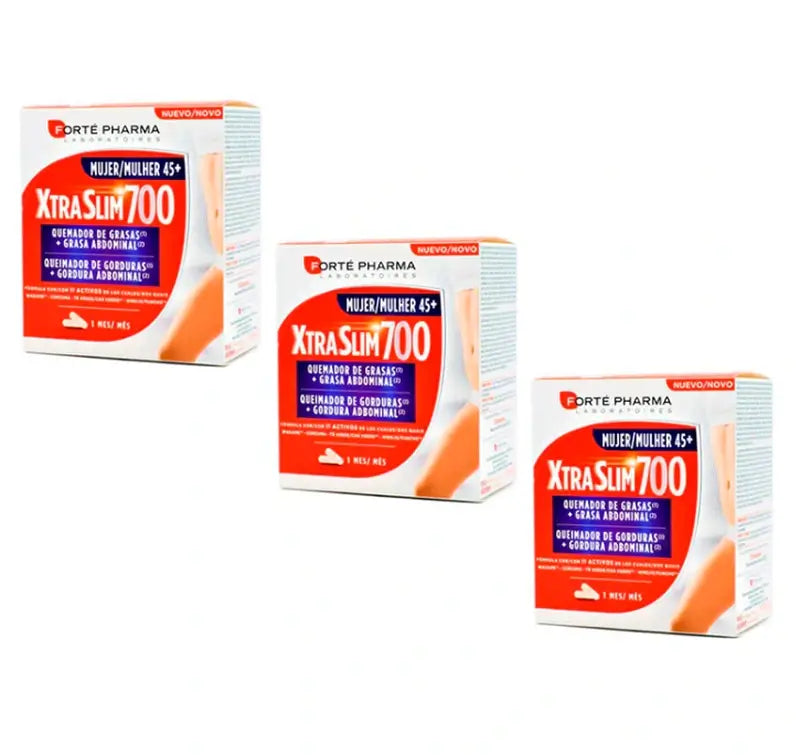 Forte Pharma Triplo Xtraslim700 Queimador de Gordura Mulher + Gordura Abdominal 3 x 120 cápsulas