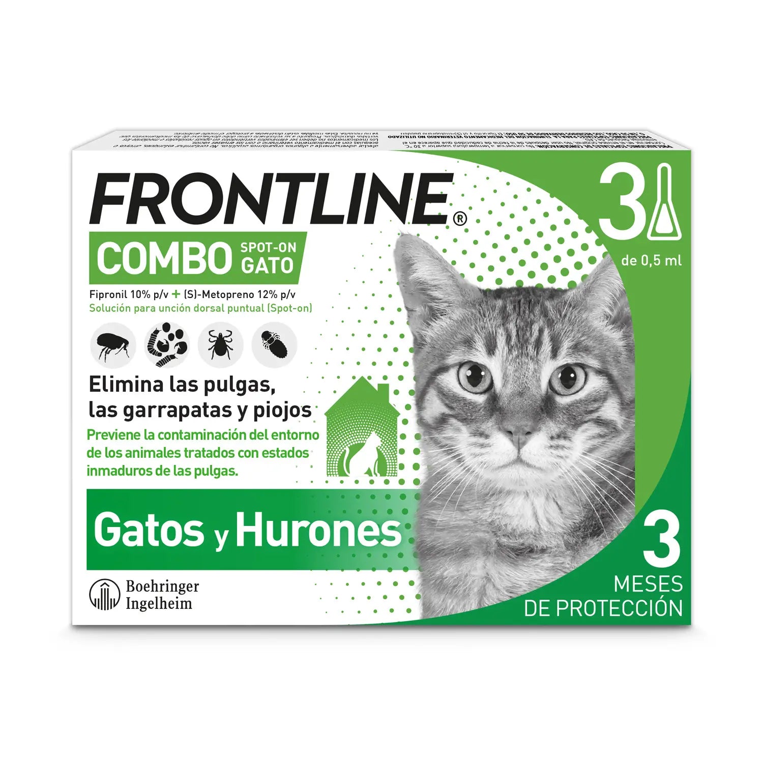 Frontline Combo Cats and Ferrets 3 Pipetas x 0,5 ml