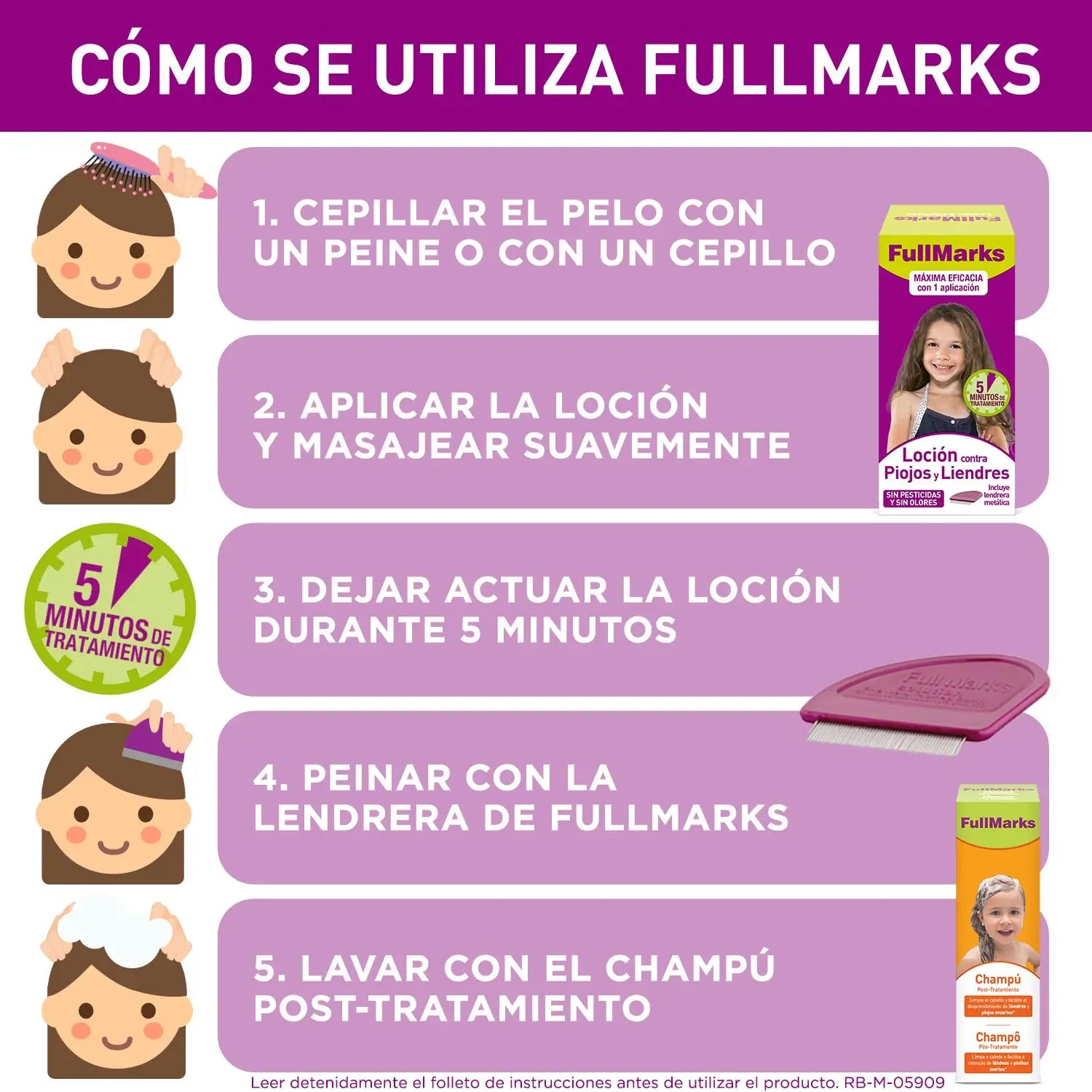 Fullmarks Solución Pediculicida, 100ml