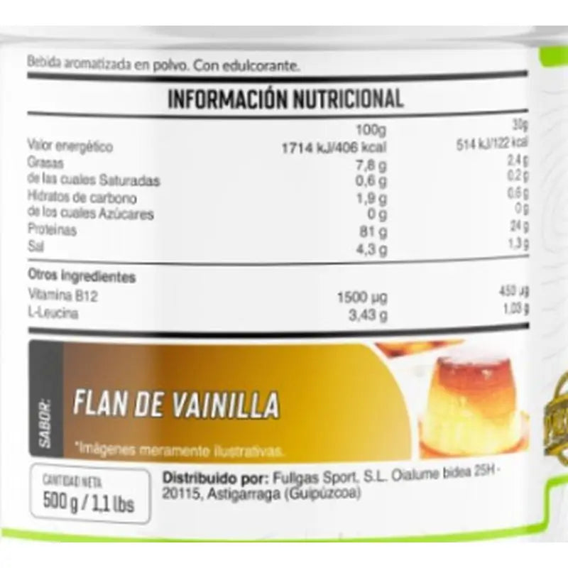 Fullgas Flan de Proteína Vegana Baunilha Caramelo 500Gr.