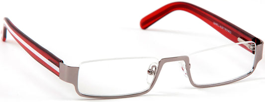 Looking Comfort Glasses Vermelho +1.00 Para Presbiopia , 1 unid.