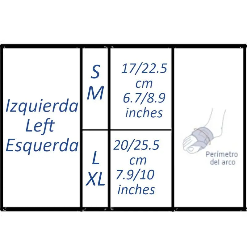 Garcia 1880 Hallux Valgus Corretor Esquerdo Tamanho L/Xl