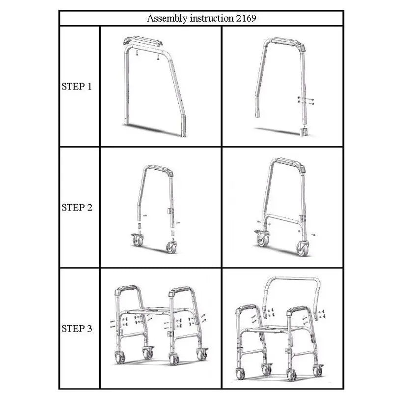 García 1880 Silla De Aluminio Con Inodoro Y Ruedas