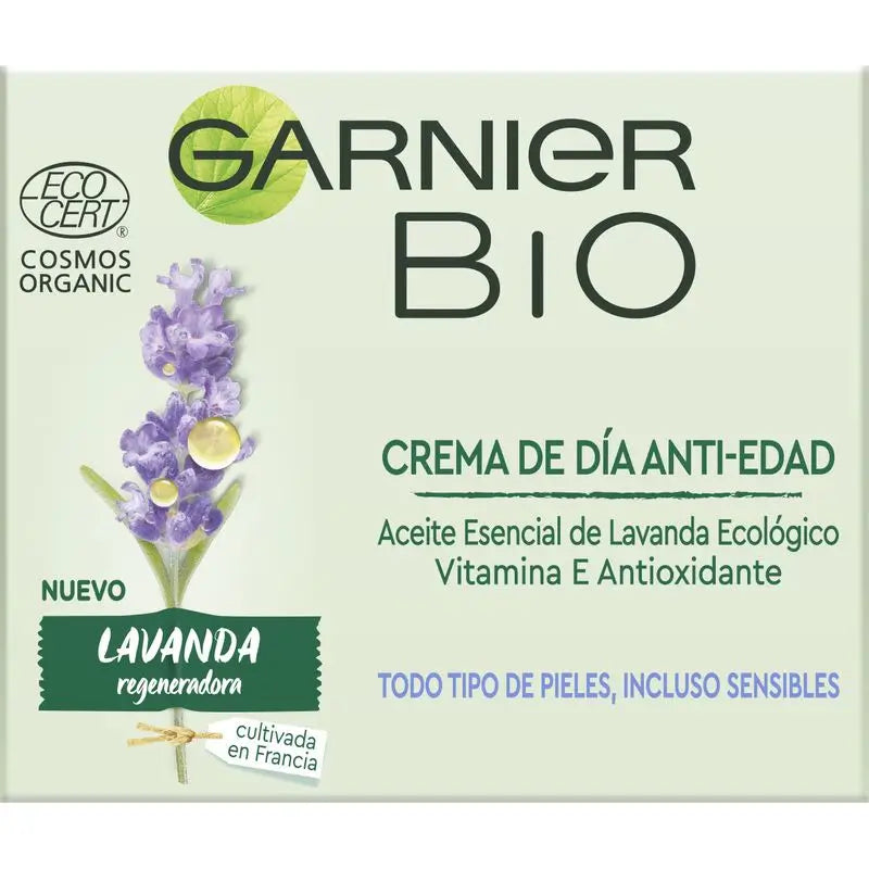 Garnier Garnier Bio Garnier Bio Creme Regenerador Anti-Idade Óleo Essencial Orgânico de Lavanda e Argão e Vitamina E, 50ml