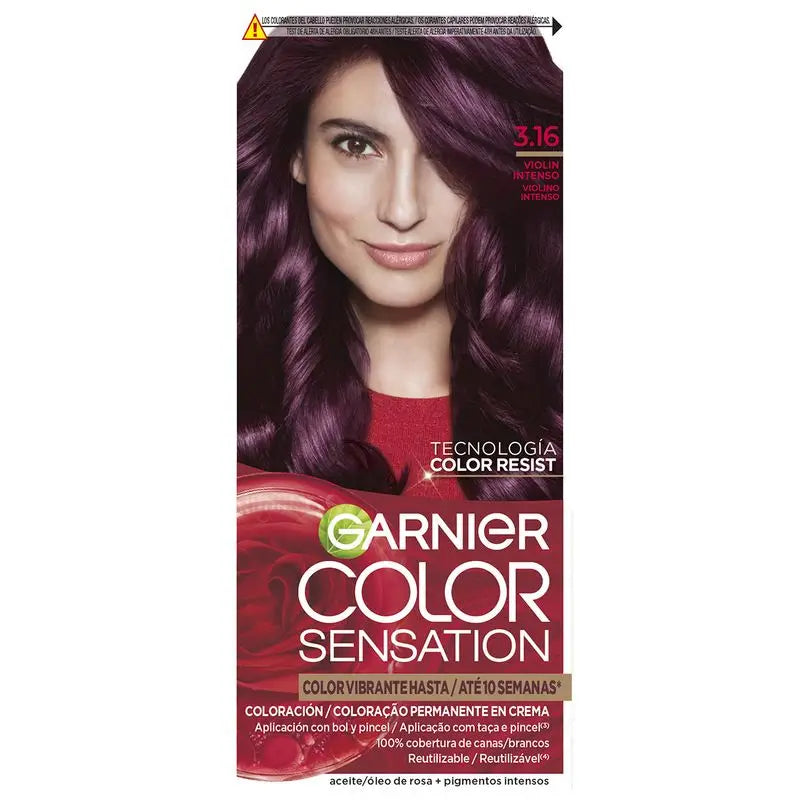 Garnier Color Sensation Garnier Color Sensation Creme Cor Permanente 3.16 Intense Violin