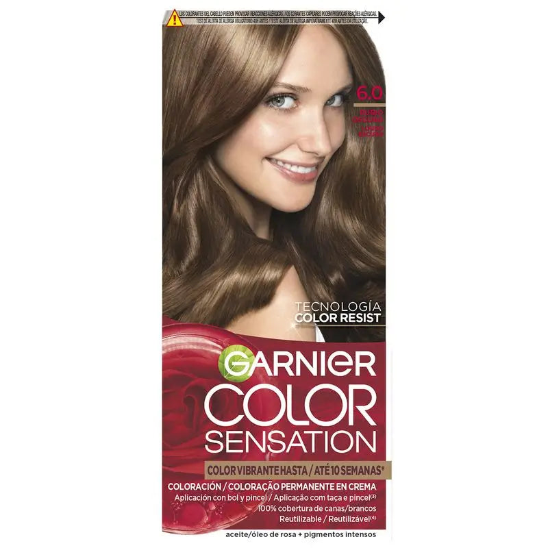 Garnier Color Sensation Garnier Color Sensation Creme Permanente Cor do Cabelo 6.0 Louro Escuro