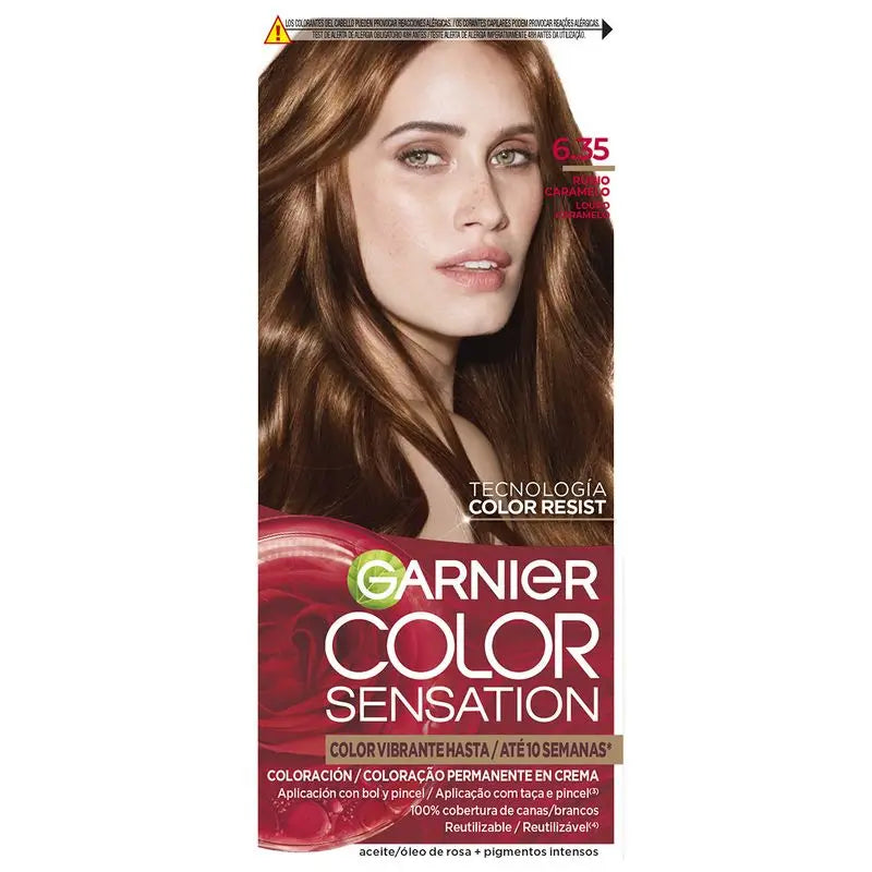 Garnier Color Sensation Garnier Color Sensation Creme Permanente Cor do Cabelo 6.35 Louro Caramelo