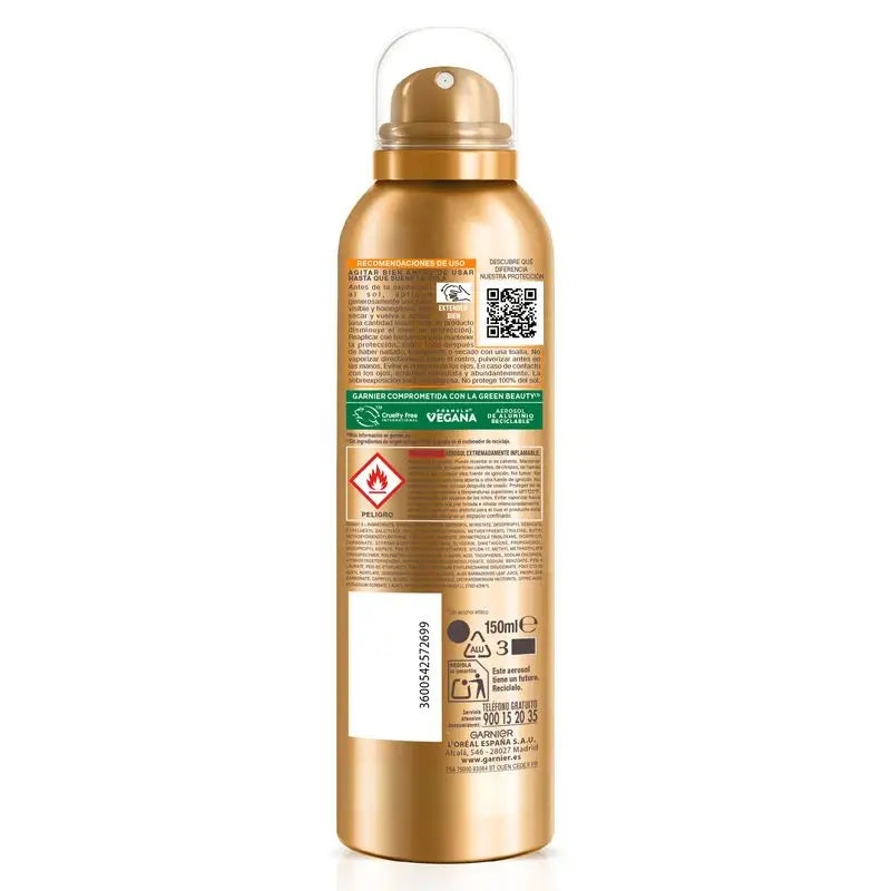 Garnier Ambre Solaire Ideal Bronze/Oils Garnier Delial Ideal Bronze Névoa protetora SPF 50 150Ml