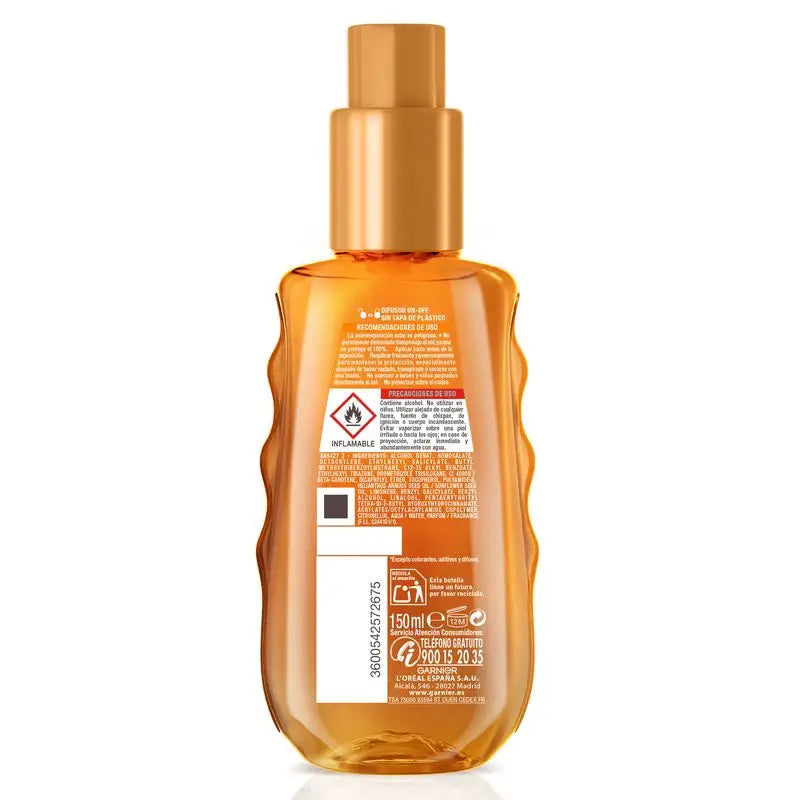 Garnier Ambre Solaire Ideal Bronze/Oils Garnier Delial Ideal Bronze Spray Invisível Fps30 Protetor 150Ml