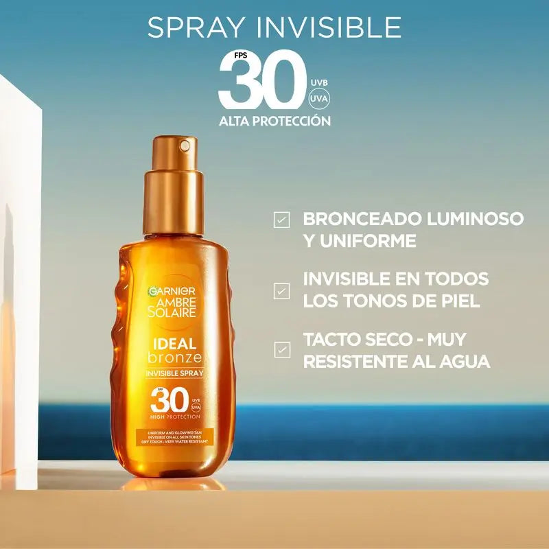 Garnier Ambre Solaire Ideal Bronze/Oils Garnier Delial Ideal Bronze Spray Invisível Fps30 Protetor 150Ml