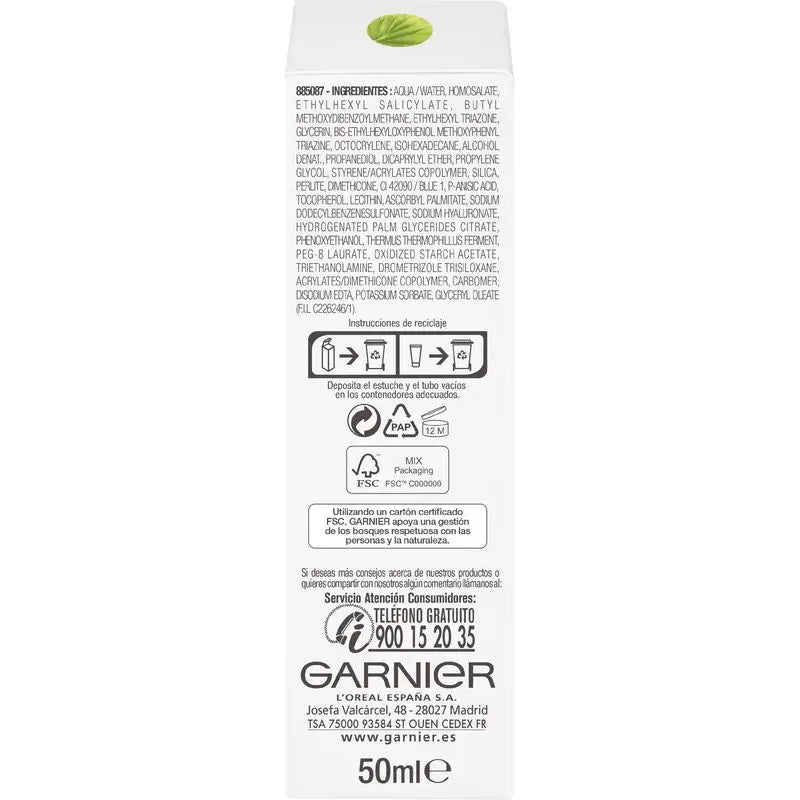 Garnier Delial Garnier Delial Sensitive Creme Hidratante Avançado para o Rosto Textura Gel Alta Proteção Solar Ip50+ , 50 Ml