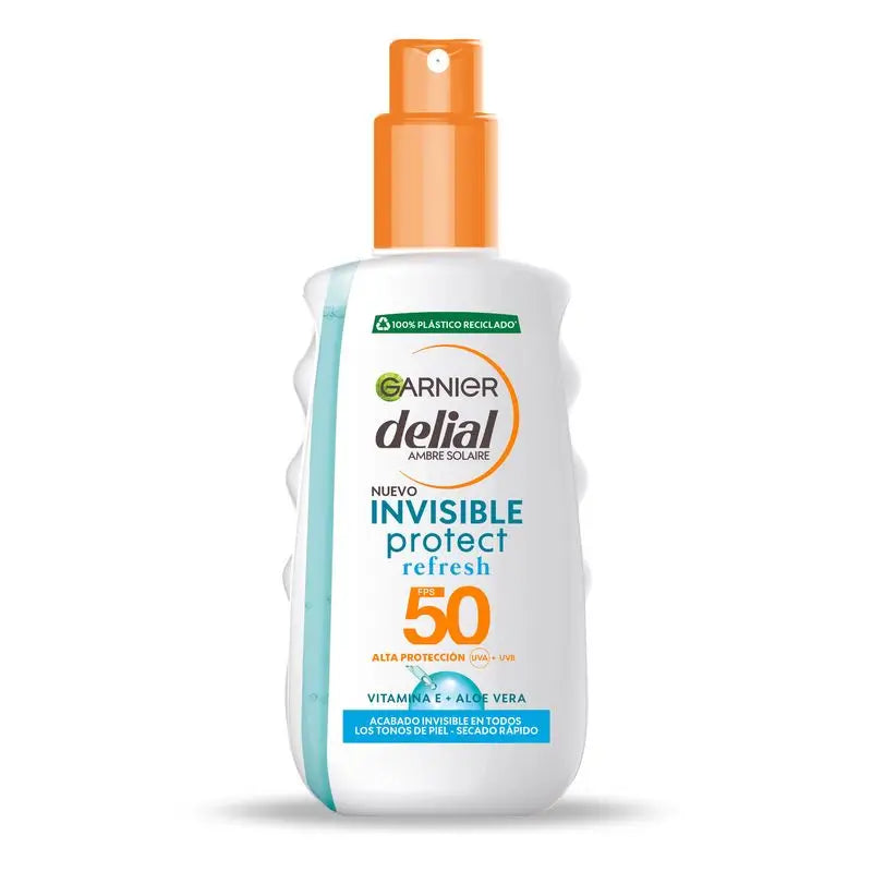 Garnier Delial Garnier Delial Delial Spray Solar Invisível Protect. Acabamento Invisível em Todos os Tons de Pele FPS 50, 200Ml