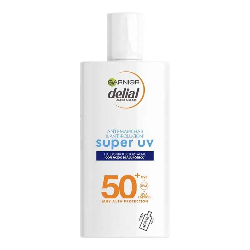 Garnier Delial Garnier Delial Super Uv Fps50+ Fluido Hidratante Diário com Ácido Hialurónico e Vitamina E , 40Ml