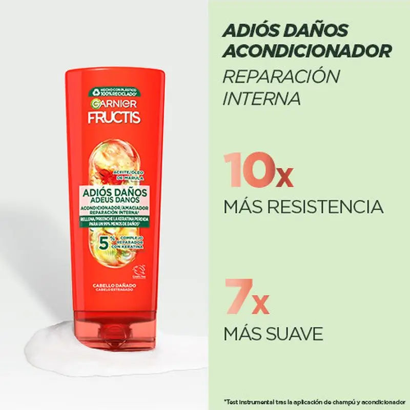 Garnier Fructis Garnier Fructis Condicionador Adeus Danos Com Óleo de Marula Para Cabelos Danificados 250Ml