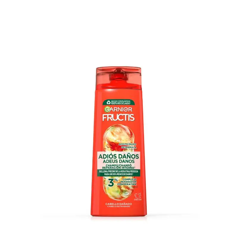 Garnier Fructis Champô Sem Danos com Óleo de Marula Para Cabelos Danificados 300Ml