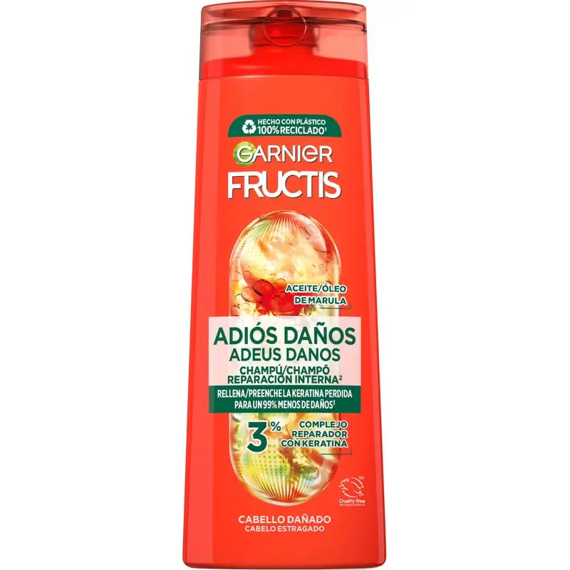 Garnier Fructis Garnier Fructis Champô Adeus aos Danos Com Óleo de Marula Para Cabelos Danificados 380Ml