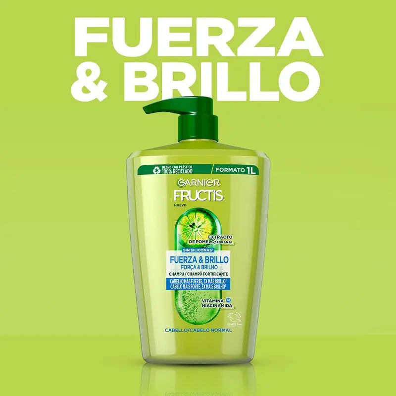 Garnier Fructis Champô Força e Brilho para Cabelos Normais , 380 Ml