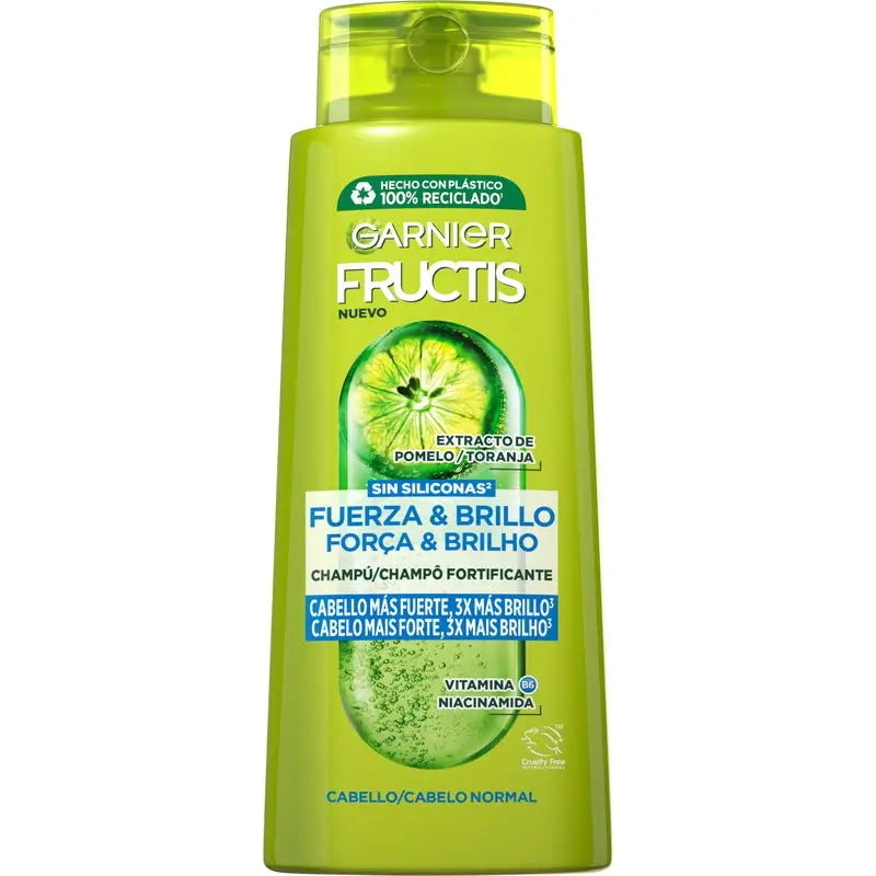 Garnier Fructis Champô Força e Brilho Garnier Fructis Cabelos Normais 690 Ml