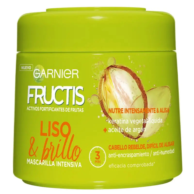 Garnier Fructis Hair Bomb Queratina Ultra Suavizante Máscara Capilar com Óleo de Argão , 320 ml