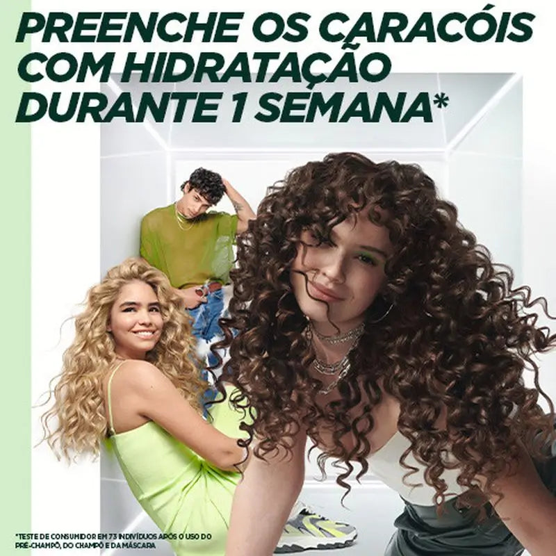 Garnier Fructis Caracóis Hidratados Garnier Fructis Caracóis Método #1 Champô Para Caracóis Hidratados 72H 200Ml