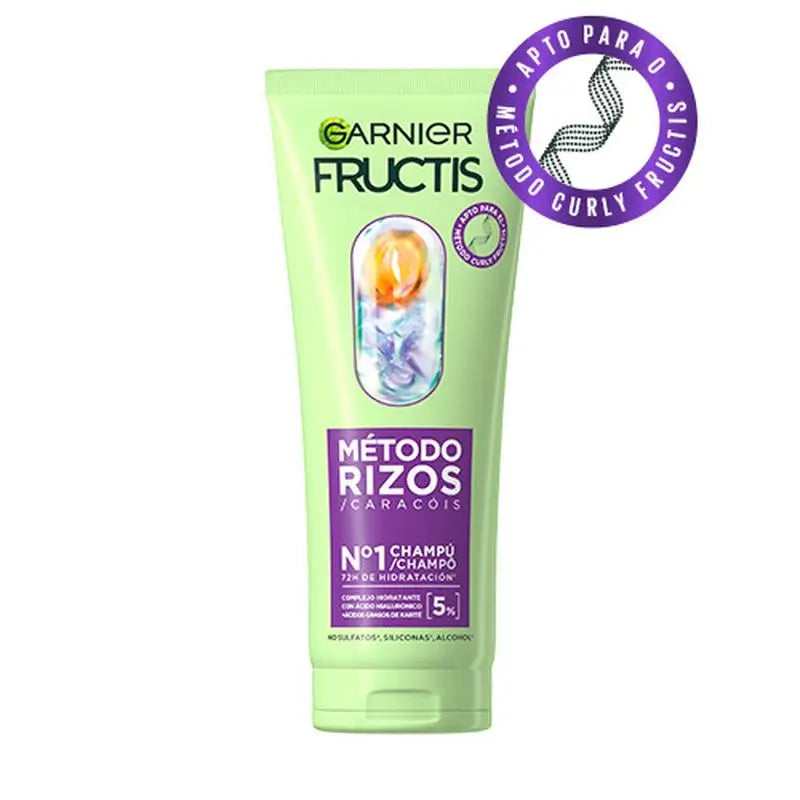 Garnier Fructis Caracóis Hidratados Garnier Fructis Caracóis Método #1 Champô Para Caracóis Hidratados 72H 200Ml