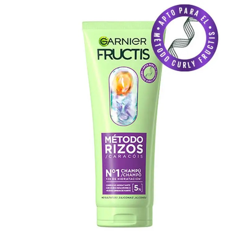 Garnier Fructis Caracóis Hidratados Garnier Fructis Caracóis Método #1 Champô Para Caracóis Hidratados 72H 200Ml