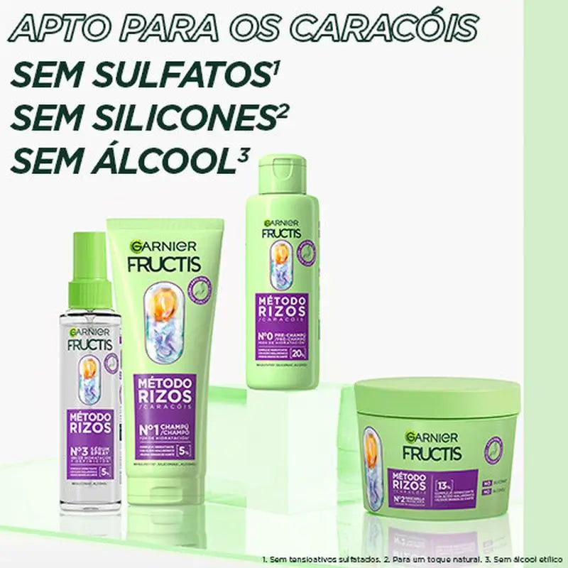 Garnier Fructis Hydra Cachos Garnier Fructis Cachos Método Cachos Máscara #2 Para Cachos Hidratados Durante 1 Semana 370Ml