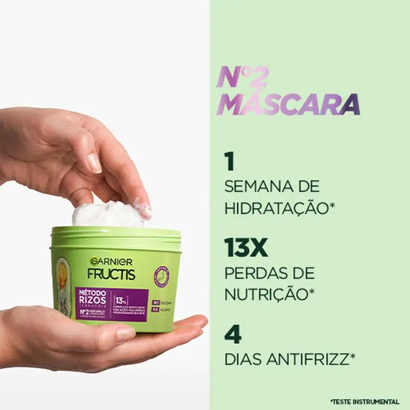 Garnier Fructis Hydra Cachos Garnier Fructis Cachos Método Cachos Máscara #2 Para Cachos Hidratados Durante 1 Semana 370Ml