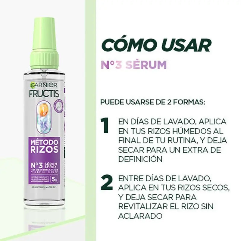 Garnier Fructis Hydra Cachos Garnier Fructis Curl Method Serum Nº3 48H Cachos Hidratados e Definidos 150Ml