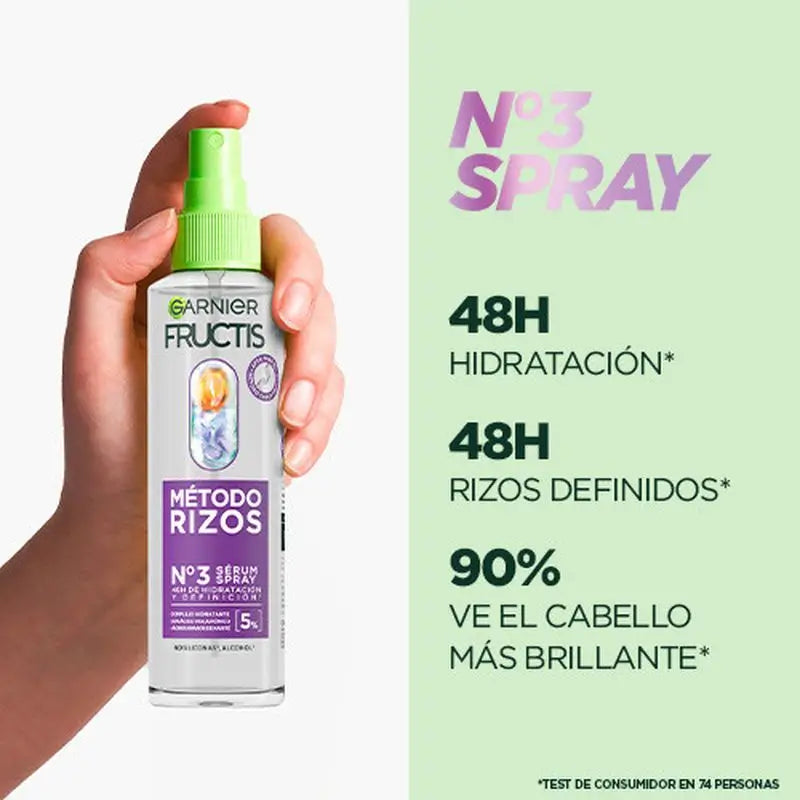 Garnier Fructis Hydra Cachos Garnier Fructis Curl Method Serum Nº3 48H Cachos Hidratados e Definidos 150Ml