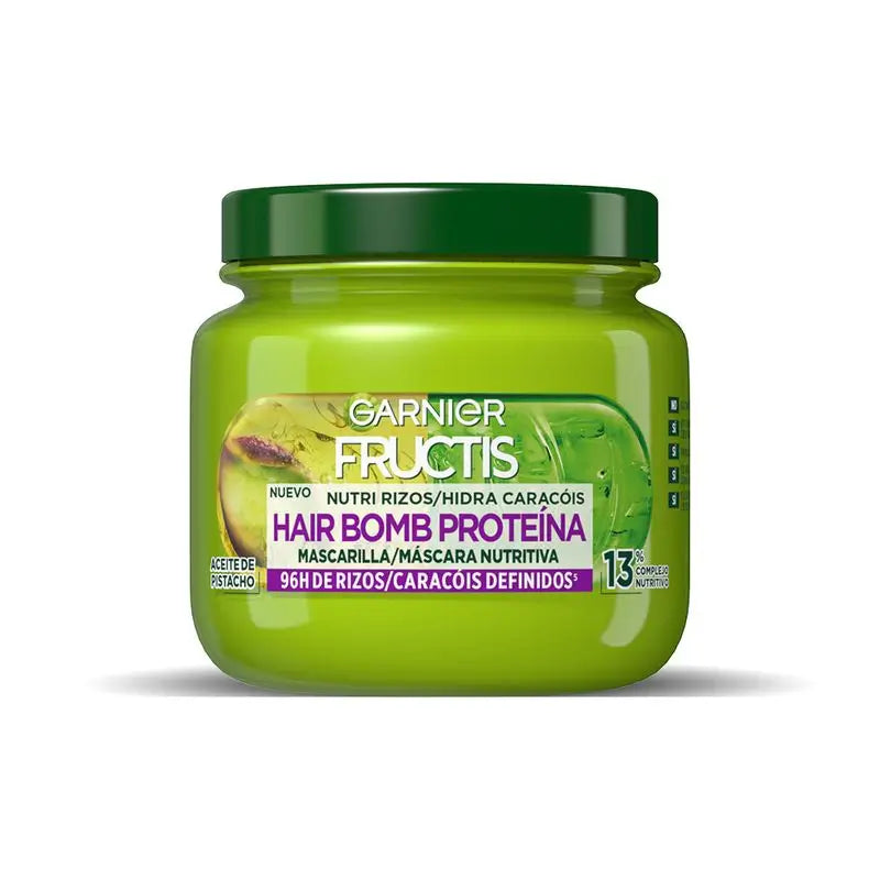 Garnier Fructis Garnier Fructis Nutri Curls Hair Bomb Máscara Nutritiva Proteica com Óleo de Pistácio 320 Ml.