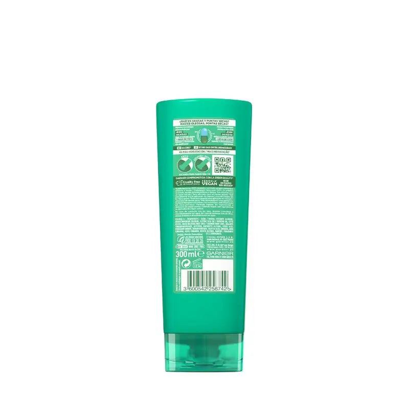 Garnier Fructis Pure Fresh Coconut Water Conditioner para cabelos normais, raízes oleosas e pontas secas, 250ml.